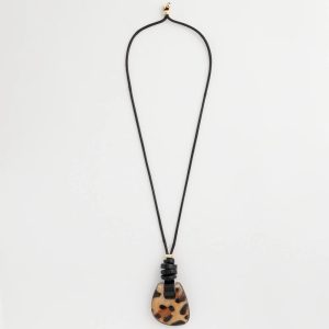 Chico's Originals Leather Animal Corded Pendant