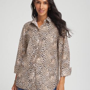 No Iron™ Leopard Print Shirt