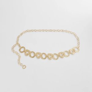 Molten Goldtone Chain Belt