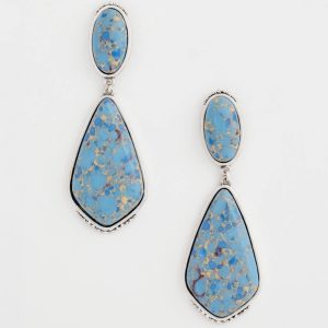 No Droop® Marbled Tiered Drop Earrings