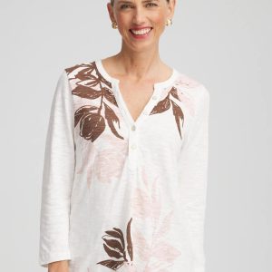 Slub Split Neck Henley Tee