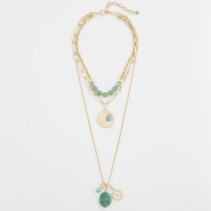 Convertible Triple-Strand Pendant Necklace