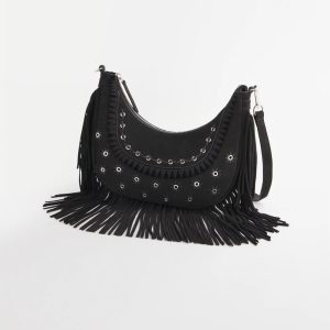 Suede Fringe Purse