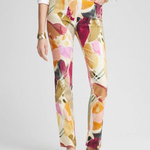Brigitte™ Abstract Floral Slub Pants