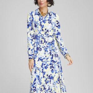 Petite Floral Midi Shirtdress
