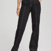 Pull-On Wide-Leg Jeans