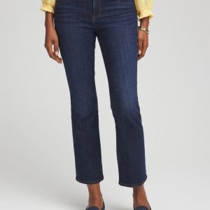 Petite Girlfriend Cropped Flared Jeans