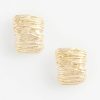 No Droop® Crinkled Huggie Hoop Earrings