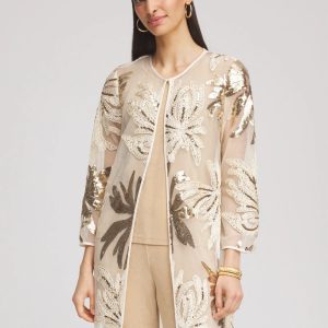 Travelers™ Collection Sequin-Mesh Jacket