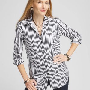No Iron™ Shimmer Stripes Shirt