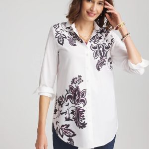No Iron™ Floral Stretch Tunic