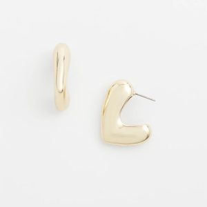 No Droop® Gold Tone Mini Hoops