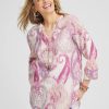 No Iron™ Multi Paisley Linen Tunic