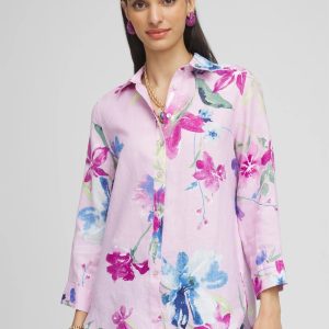 No Iron™ Floral Linen Shirt