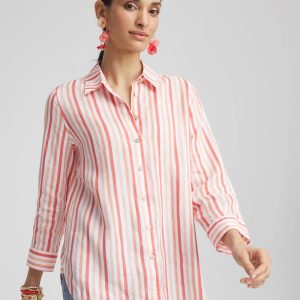 No Iron™ Striped Linen Shirt