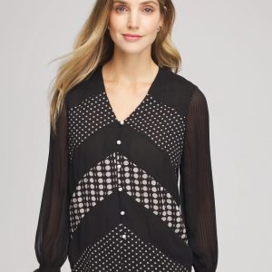 Georgette Polka Dot Blouse