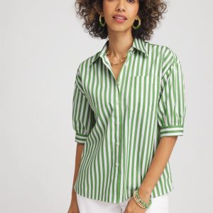 No Iron™ Short Striped Shirt
