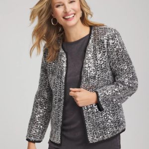 Travelers™ Collection Refined Sequins Netted Jacket