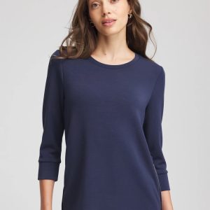 Zenergy® Scuba Satin-Trim Tunic