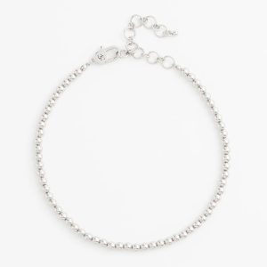 Silvertone Beaded Necklace