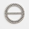 Silvertone Scarf Ring