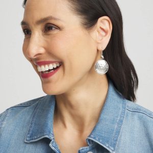 Tayla Drop Silver Earrings