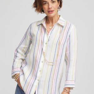 No Iron™ Multi Stripe Linen Shirt
