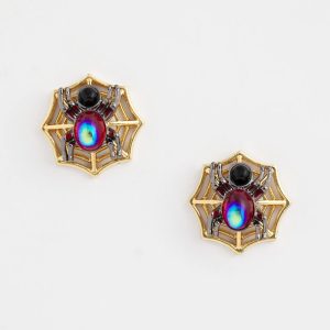 Spider Web Glitz Earrings
