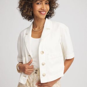 Soft-Stretch Short Cotton Shacket