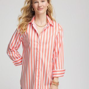 No Iron™ Vacation Stripes Shirt