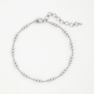 Silvertone Beaded Necklace