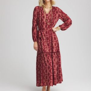 Petite Tile Print Maxi Dress