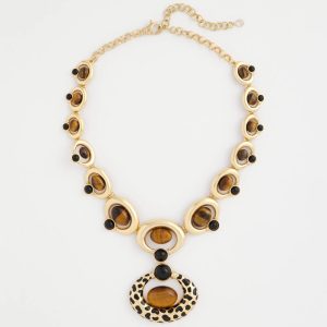 Chico's Originals Tiger's Eye Pendant Necklace