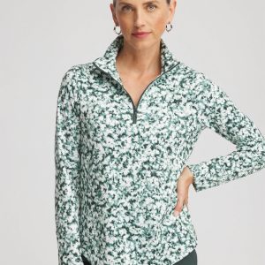 Zenergy® UPF Printed Zip-Front Pullover