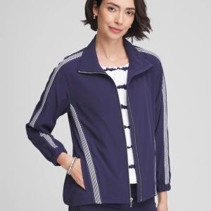 Zenergy® Zip-Front Striped Neema Jacket