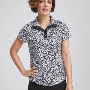 Zenergy® UPF Mockneck Short-Sleeve Top