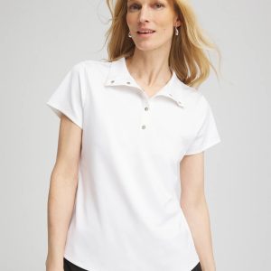 Zenergy® UPF Mockneck Short-Sleeve Top