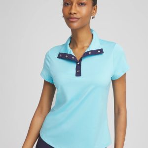 Zenergy® UPF Mockneck Short-Sleeve Top