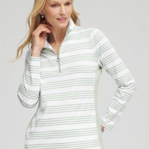Zenergy® UPF Stripe Long Sleeve Top