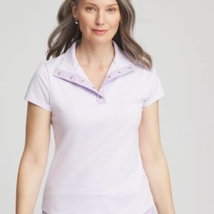 Zenergy® Striped UPF Short-Sleeve Top