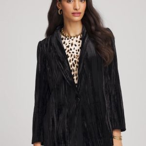 Velvet Shawl Collar Blazer